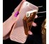 Zrkadlový kryt + bumper iPhone 6/6S - ružový